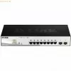 D-Link DGS-1210-08P/E Managed L2 Gigabit Ethernet (10/100/1000) Power over Ethernet (PoE) Μαύρο