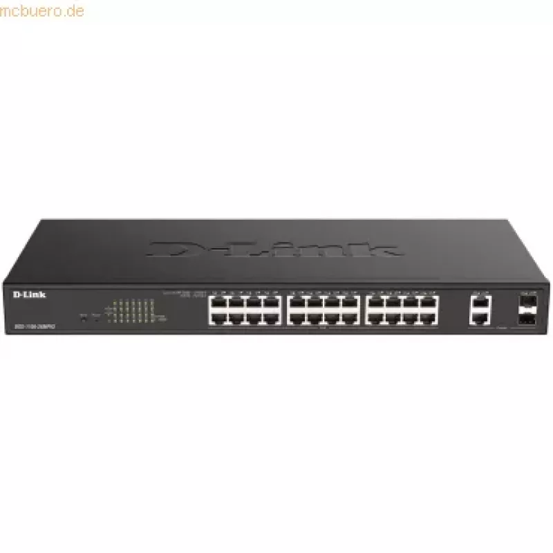 D-Link DGS-1100-26MPV2/E network switch Managed L2 Gigabit Ethernet (10/100/1000) Power over Ethernet (PoE) μαύρο