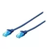 Digitus 0,25m Cat5e U/UTP καλώδιο δικτύου μπλε U/UTP (UTP)