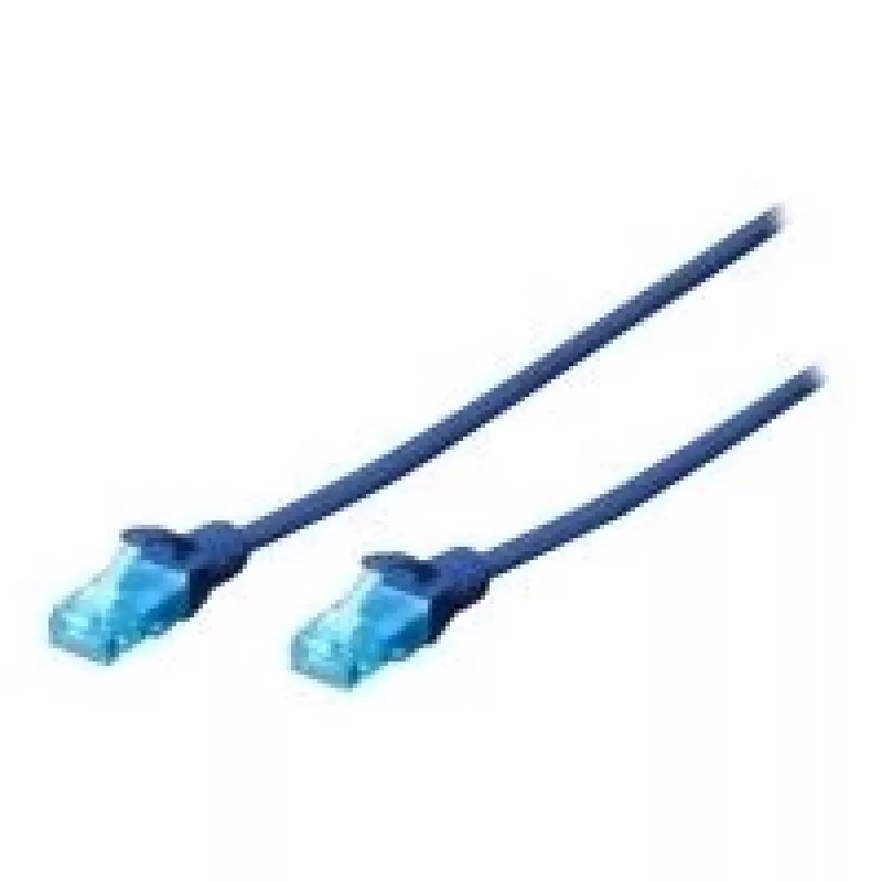 Digitus 0,25m Cat5e U/UTP καλώδιο δικτύου μπλε U/UTP (UTP)