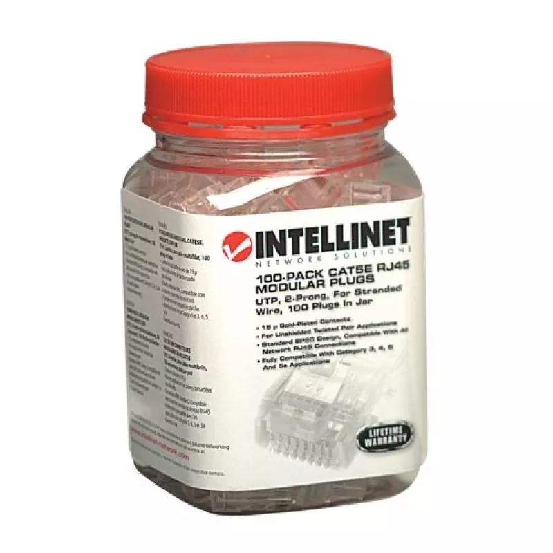 Intellinet 502375 Συνδετήρας καλωδίων RJ-45 διαφανές
