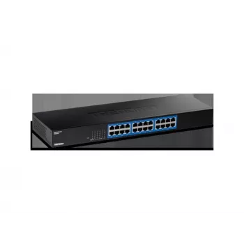 TRENDnet 24-Port Gigabit Switch, TEG-S25, 24 x Gigabit RJ-45 Ports, 48 Gbit/s χωρητικότητα μεταγωγής, σχεδιασμός χωρίς ανεμιστήρα, μεταλλικό κουτί, εσωτερικό τροφοδοτικό