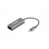 Natec Cricket NNC-1925 προσαρμογέας Ethernet USB-C 3.1 Gen 1 σε RJ45, 1000 Mbit/s, καλώδιο 15 εκ., αλουμίνιο, γκρι