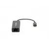 Natec Cricket NNC-1925 προσαρμογέας Ethernet USB-C 3.1 Gen 1 σε RJ45, 1000 Mbit/s, καλώδιο 15 εκ., αλουμίνιο, γκρι