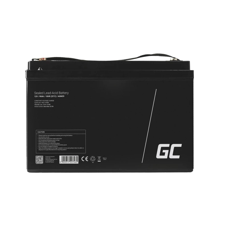 AGM29 - Sealed Lead Acid (VRLA) - 12 V - 1 τεμ. - μαύρο - 90 Ah - 5 έτη