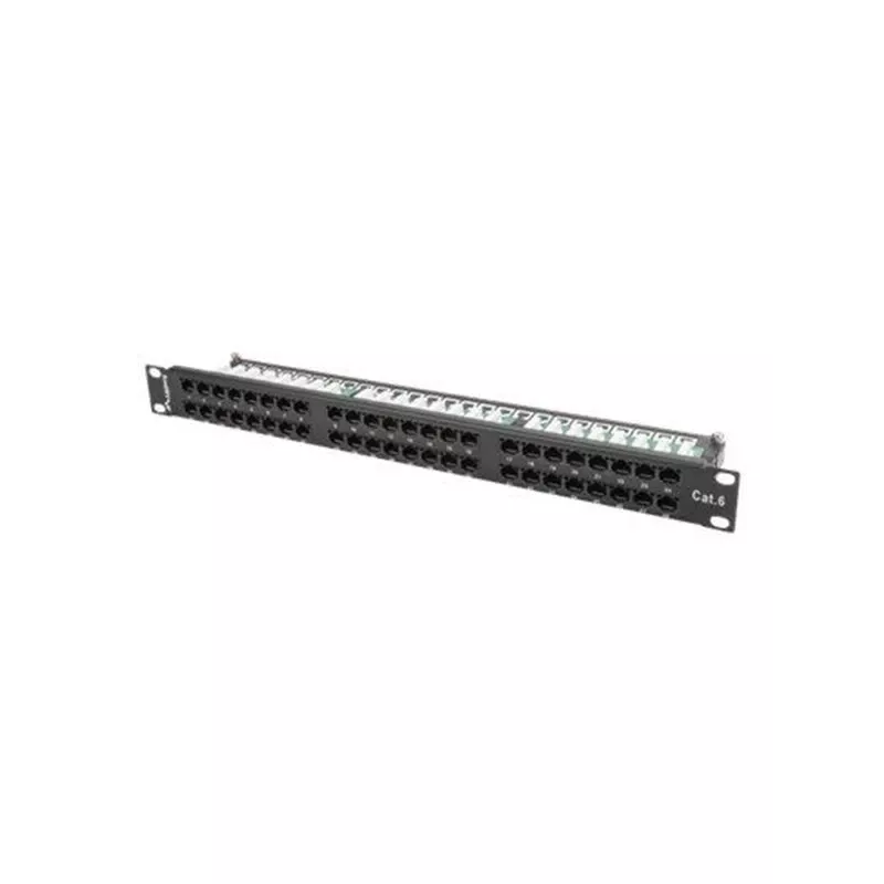 Lanberg PPU6-1048-B - Patch panel - 1U - 19 ίντσες