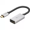 Wentronic 60194 adapter καλωδίου βίντεο 0,15 m USB Type-C HDMI μαύρο - ασημί (60194)