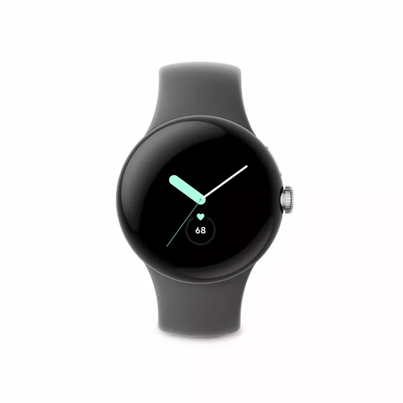Google Pixel Watch – γυαλισμένο ασήμι – Smartwatch με λουράκι