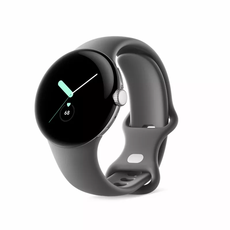 Google Pixel Watch – γυαλισμένο ασήμι – Smartwatch με λουράκι