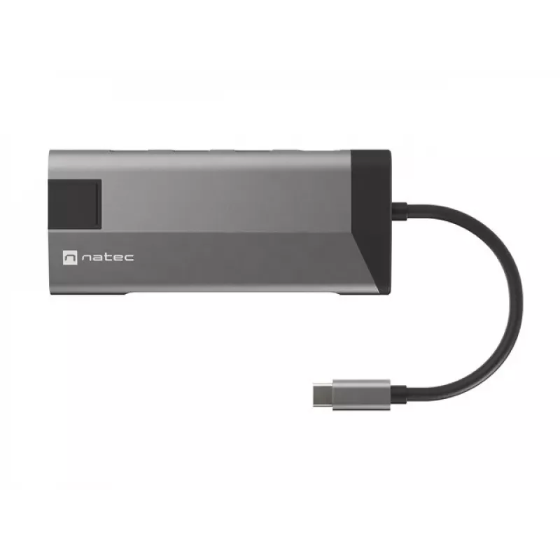 NATEC Fowler Plus USB Type-C μαύρο γκρι MicroSD SD hub