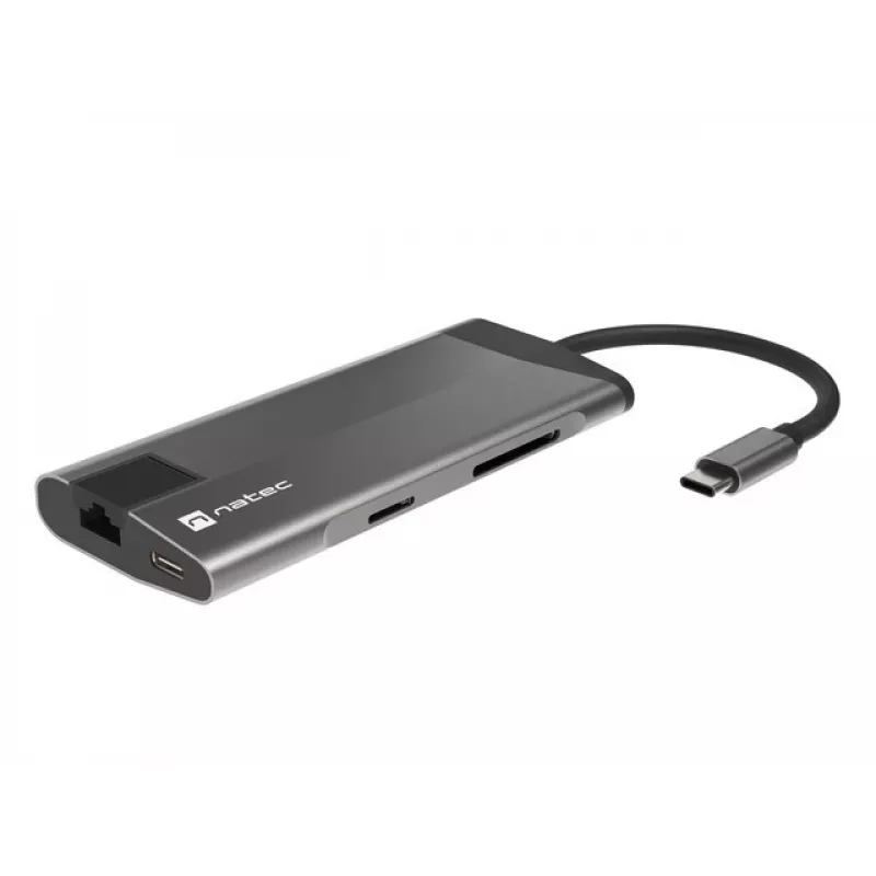NATEC Fowler Plus USB Type-C μαύρο γκρι MicroSD SD hub