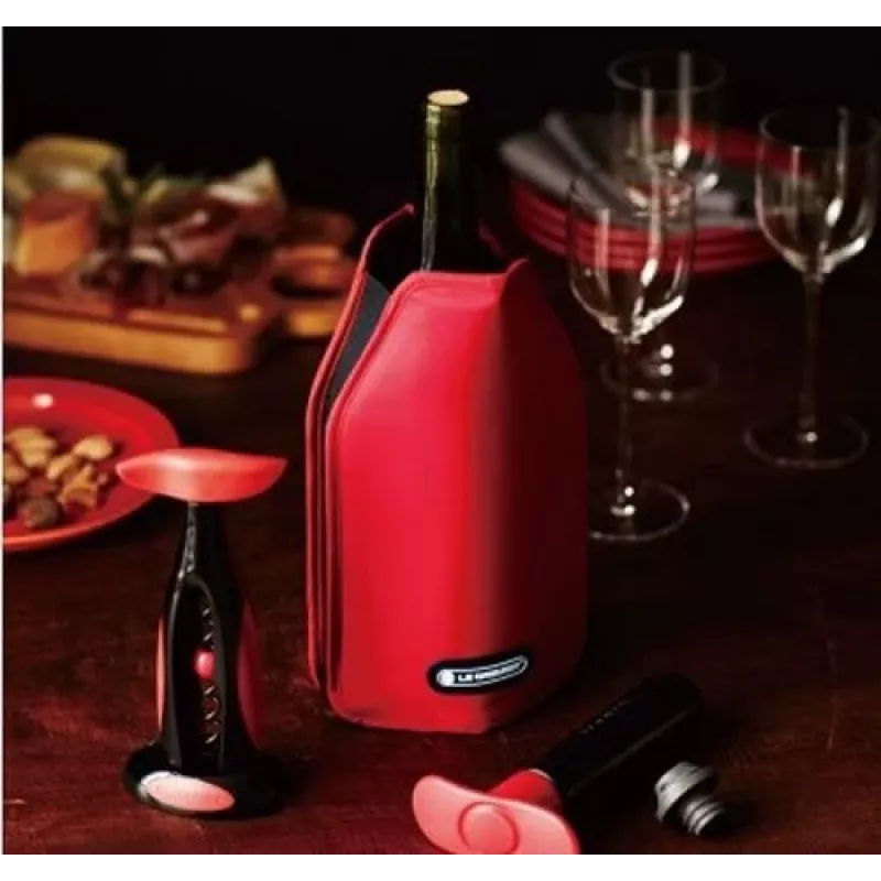 Le Creuset θερμομανίκι κρασιού - κόκκινο