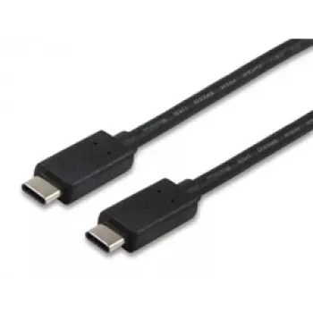 Equip USB 2.0 Type C καλώδιο, 1m, 1 m, USB C, USB C, USB 2.0, Male/Male, μαύρο