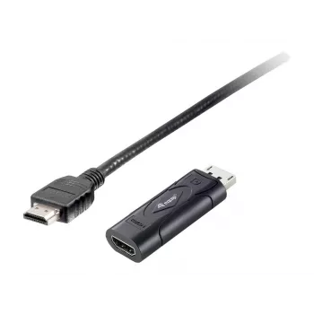 Equip προσαρμογέας DisplayPort σε HDMI, 0,2 m, DisplayPort, HDMI, βύσμα αρσενικό, υποδοχή θηλυκή, 1920 x 1080 Pixel
