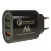 Φορτιστής τοίχου USB MACLEAN MCE479B — 3x θύρες USB, 18W συνολική ισχύς, συμπαγής