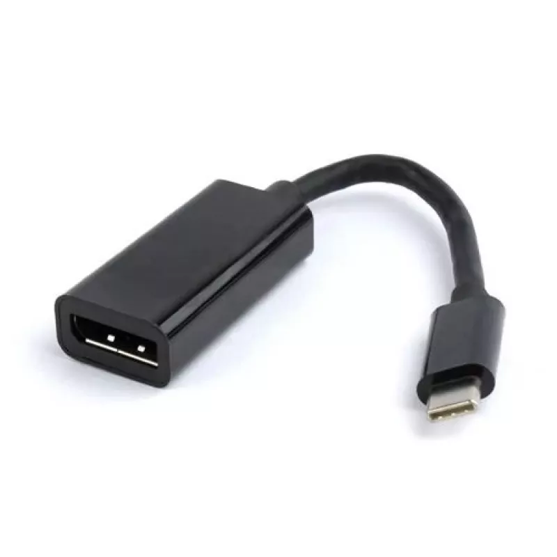 Gembird A-CM-DPF-01 προσαρμογέας USB-C σε DisplayPort, 15 cm, μαύρος