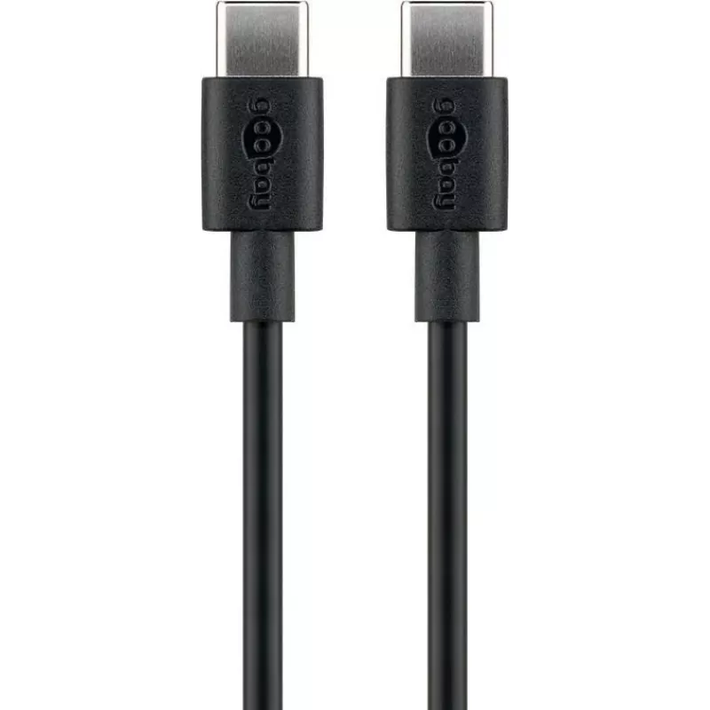 Goobay 51243 Καλώδιο USB 2 m USB 2.0 USB C Μαύρο (51243)
