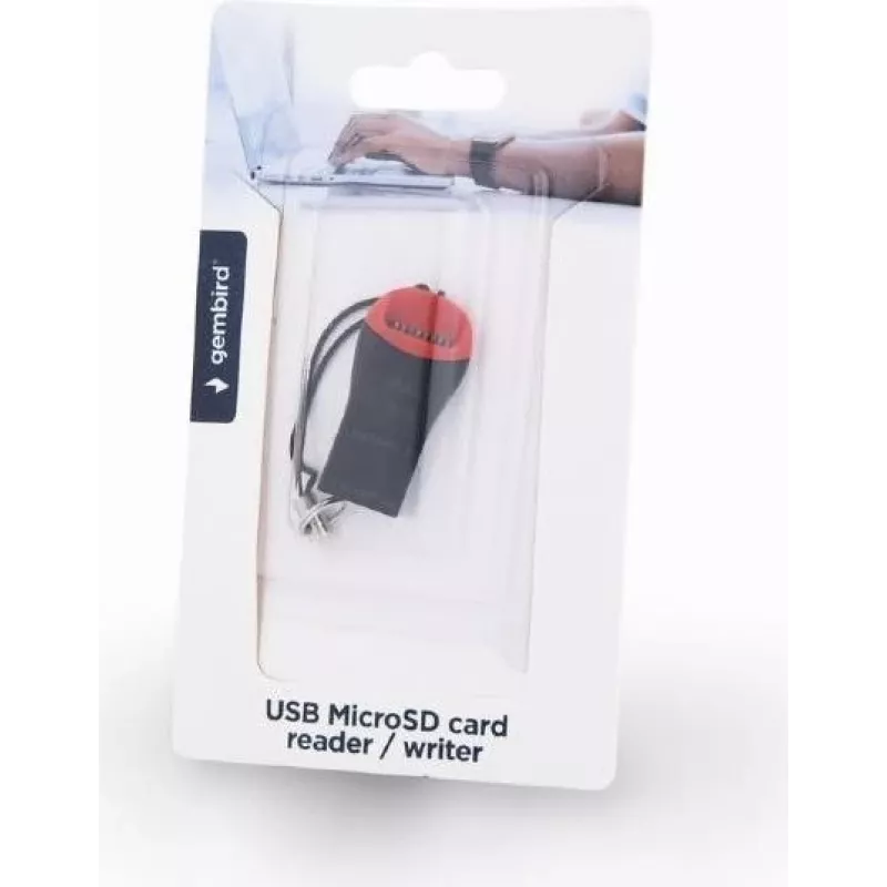 Αναγνώστης καρτών Gembird FD2-MSD-3 USB 2.0 Μαύρο Κόκκινο