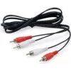 Equip 147094 Καλώδιο ήχου 2,5 m 2 x RCA μαύρο