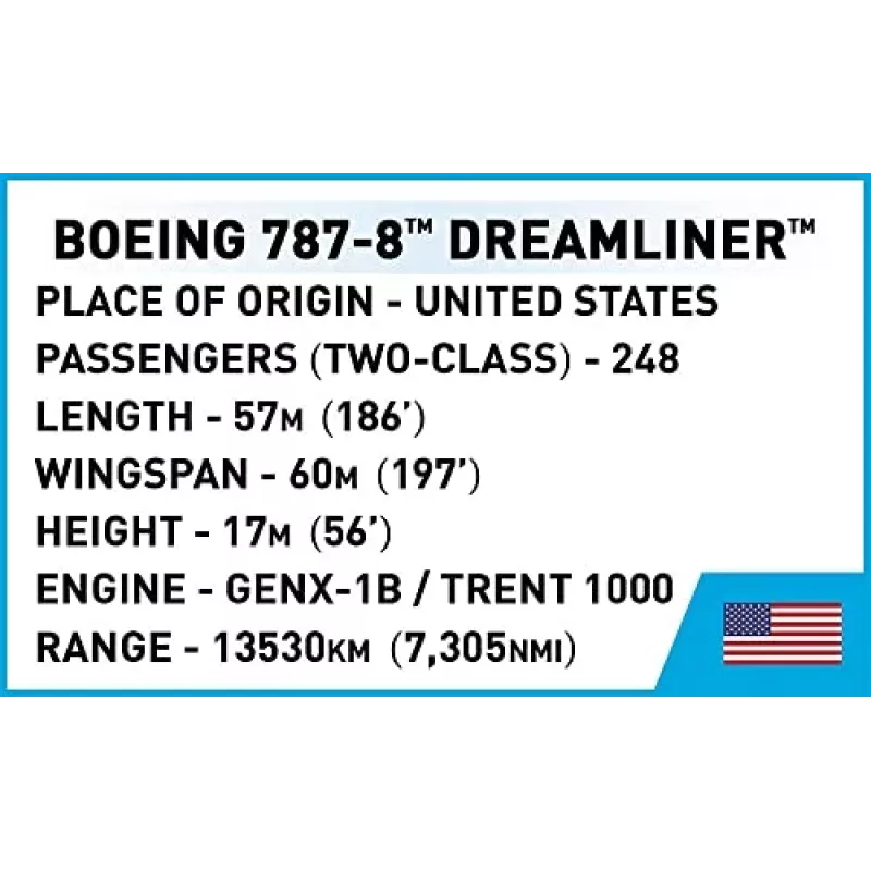 COBI Boeing 787-8™ DREAMLINER™ αεροπλάνο
