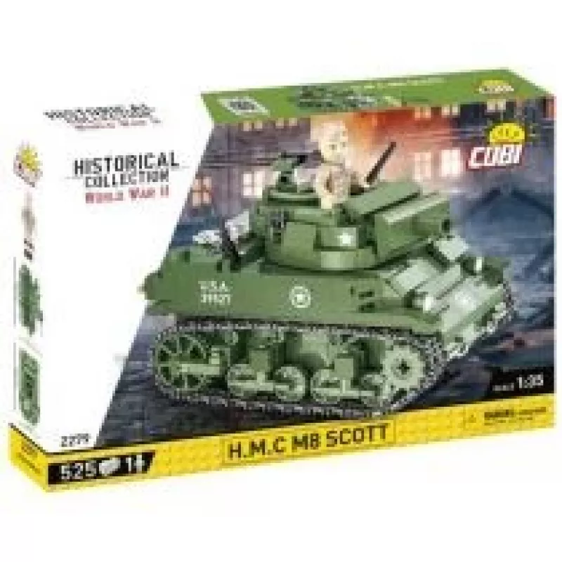 Τούβλα COBI H.M.C M8 Scott 525 τεμάχια World War II