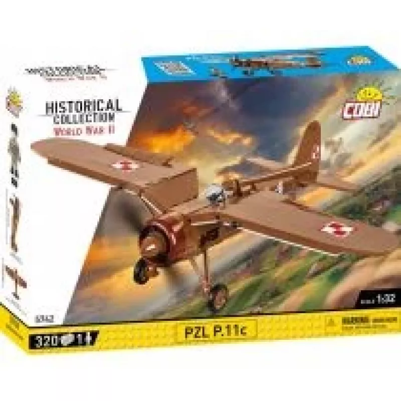 Σετ κατασκευής COBI PZL P.11c 320 τεμάχια Δεύτερος Παγκόσμιος Πόλεμος