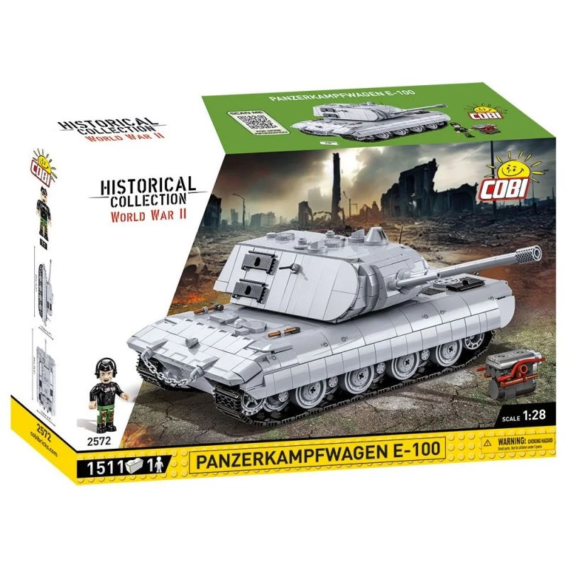 Σετ κατασκευής COBI Panzerkampfwagen E-100 Δεύτερος Παγκόσμιος Πόλεμος 1511 τεμάχια