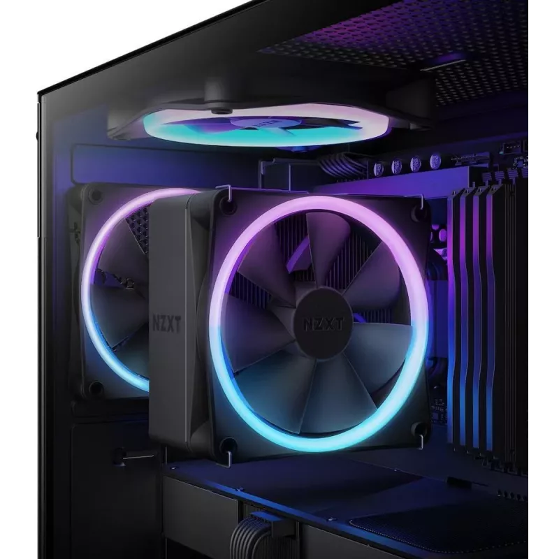 NZXT T120 RGB Ψύκτρα επεξεργαστή αέρα 12 cm μαύρο 1 τεμ.