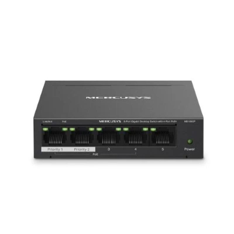 Mercusys 5-Port Gigabit Desktop Switch με 4 θύρες PoE+