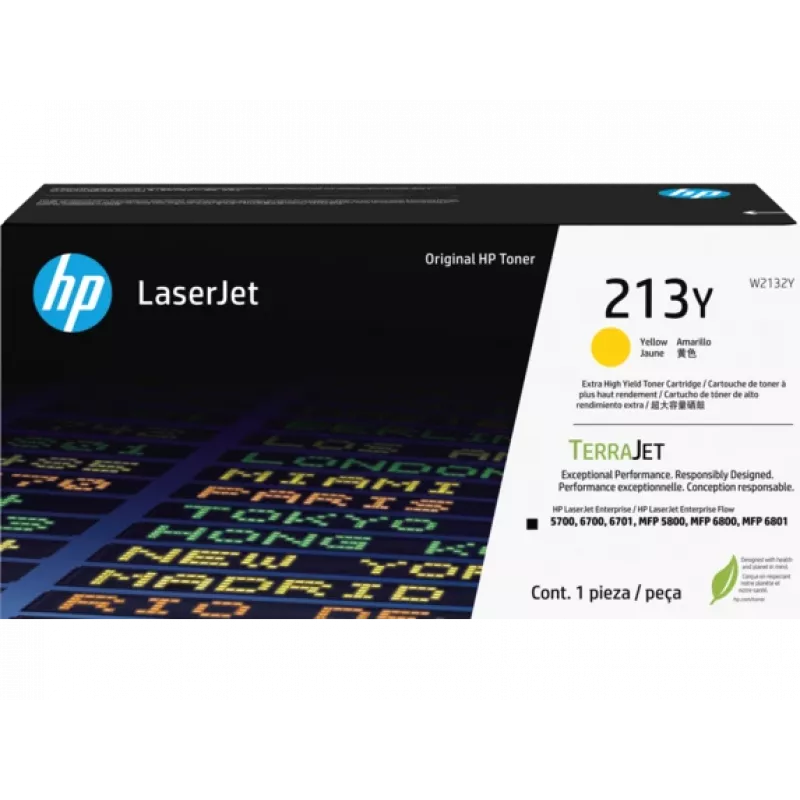 HP 213Y Extra High Yield Κίτρινο Γνήσιο Μελανοδοχείο Toner LaserJet