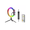 Λάμπα δακτυλίου RGB 26 cm με τρίποδο