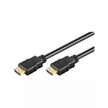 Wentronic goobay Series 2.0 - Highspeed - Καλώδιο HDMI με Ethernet - HDMI αρσενικό σε HDMI αρσενικό - 15 m - Διπλή μόνωση - Μαύρο - 4K Ultra HD s