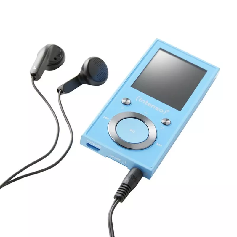 MP3 player INTENSO Video Scooter BT — 16 GB, οθόνη LCD, συμβατό με microSD, μπλε
