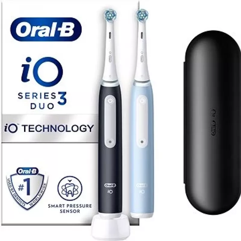 Oral-B iO3 Series ηλεκτρική οδοντόβουρτσα, μαύρη