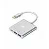 Προσαρμογέας-Hub USB-C TB AKTBXVAU3HMPDAV — 3-in-1: HDMI + USB-A + USB-C PD, ασημί