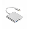 Προσαρμογέας-Hub USB-C TB AKTBXVAU3HMPDAV — 3-in-1: HDMI + USB-A + USB-C PD, ασημί