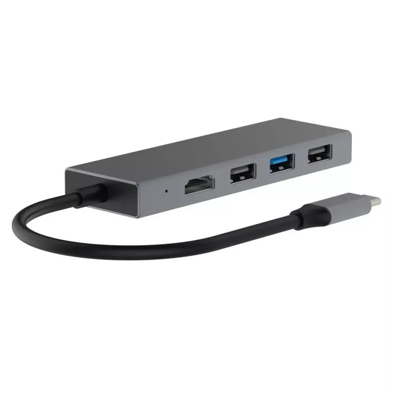 TB USB-C 7v1 Προσαρμογέας USB 3.0, 2xUSB 2.0, HDMI, PD, SD/TF