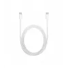 Καλώδιο USB C - USB C 1m. silicone λευκό