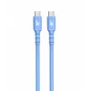 Καλώδιο USB C - USB C 1m. silicone μπλε