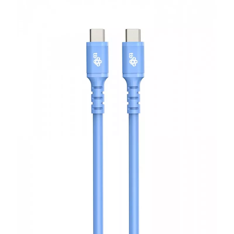 Καλώδιο USB C - USB C 1m. silicone μπλε