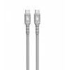 Καλώδιο USB C - USB C 1 m. silicone γκρι