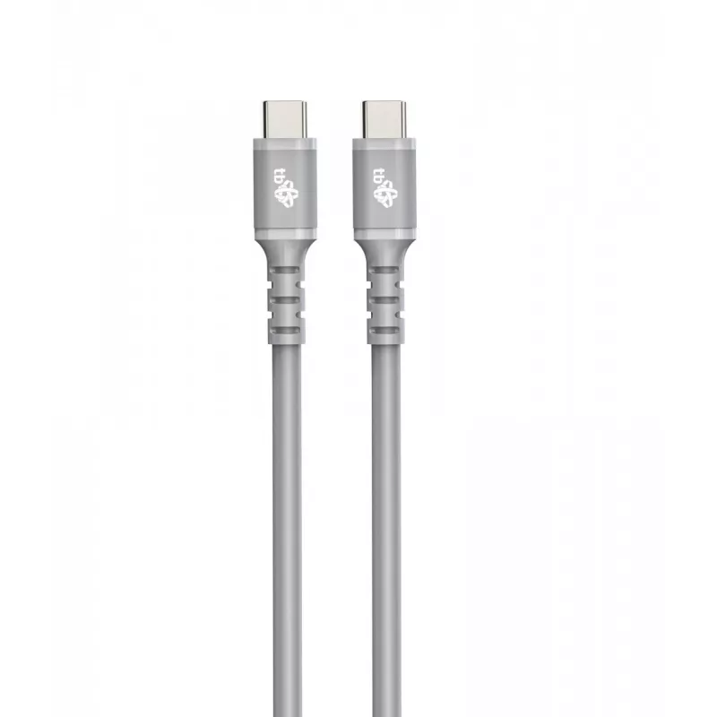 Καλώδιο USB C - USB C 1 m. silicone γκρι