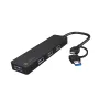 USB Hub NATEC Mayfly USB 3.2 Gen 1 Type-A Type-C 5000 Mbit/s Μαύρο