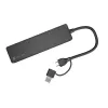 USB Hub NATEC Mayfly USB 3.2 Gen 1 Type-A Type-C 5000 Mbit/s Μαύρο