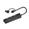 USB Hub NATEC Mayfly USB 3.2 Gen 1 Type-A Type-C 5000 Mbit/s Μαύρο