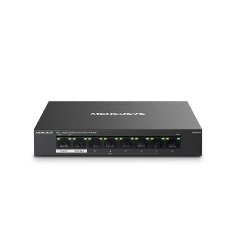 Mercusys MS108GP 8-Port Gigabit Desktop Switch με 7 θύρες PoE