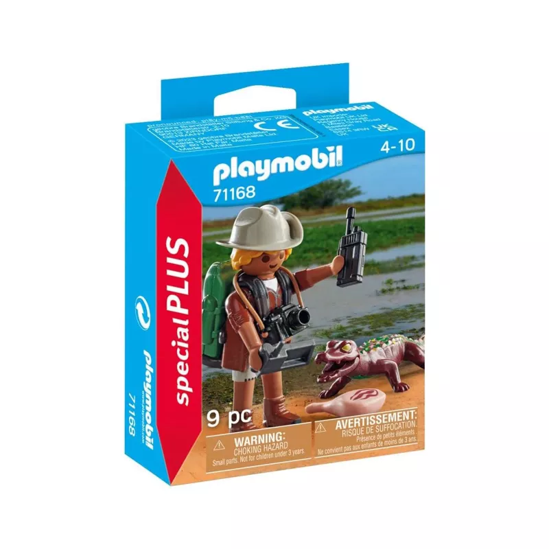 Playmobil Special Plus ερευνητής με νεαρό καϊμάν σετ παιχνιδιού
