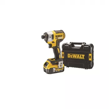 Παλμικό κατσαβίδι DeWALT DCF887P2-QW υποδοχή 1/4 ίντσας, 18V Li‑Ion 5Ah, 205 N·m, 3250 RPM, 2 μπαταρίες, φορτιστής, βαλίτσα