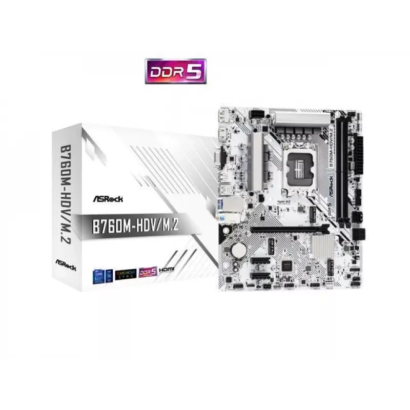 ASRock B760M-HDV/M.2 DDR5 Micro-ATX Μητρική κάρτα