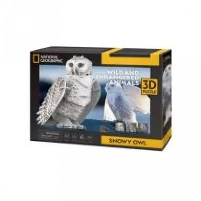 CubicFun 3D Παζλ NG Schneeeule 32 τεμάχια Ζώα από 8 ετών